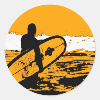 Surf III Classic Round Sticker