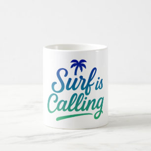 Surf is calling coffee mug
