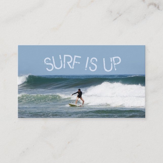 Surf is up business card (Front)