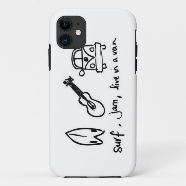 Surf, Jam, Live in a Van iPhone 5/5s Case-Mate iPhone Case (Back)