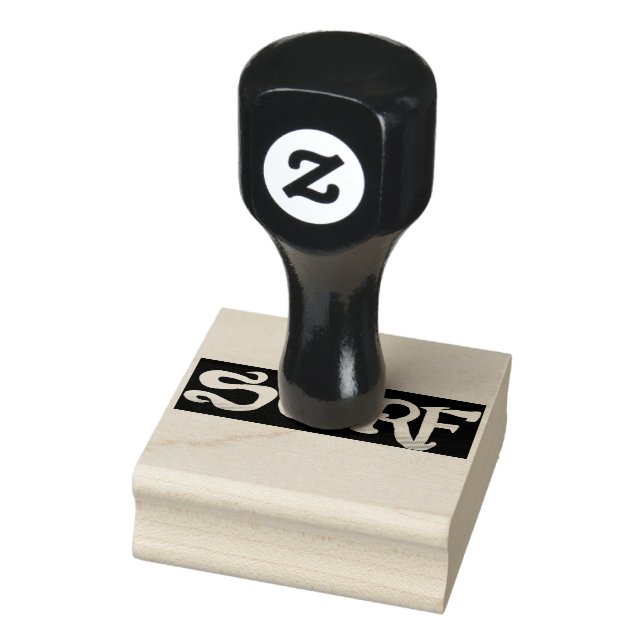 Surf large rubber stamp w handle (Stamp)