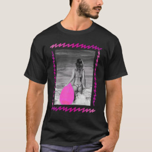 Surf Life Babe 80s Retro Vintage Style Graphics T-Shirt