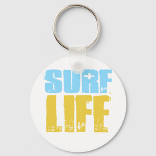 Surf Life Beach Surfer Style Key Ring
