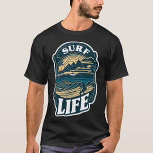 Surf Life Tropical Beach Vacation Hawaii Surfing T-Shirt