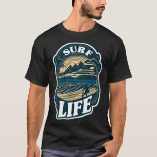 Surf Life Tropical Beach Vacation Hawaii Surfing T-Shirt