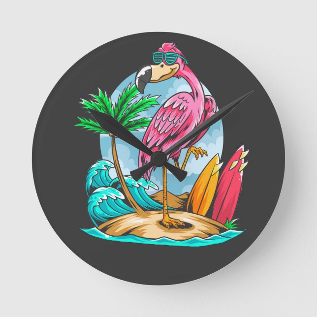 Surf Like a Mingo! Acrylic Wall Clock (Front)