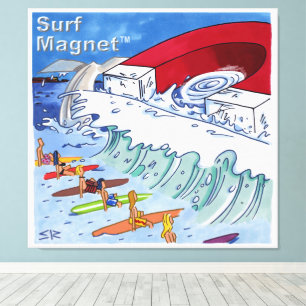 Surf Magnet canvas print