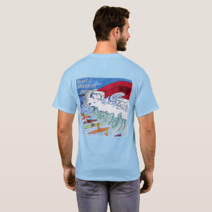Surf Magnet men blue T-shirt back