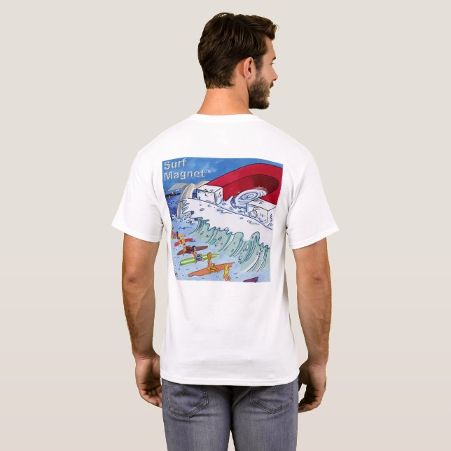 Surf Magnet men white T-shirt back (Back Full)