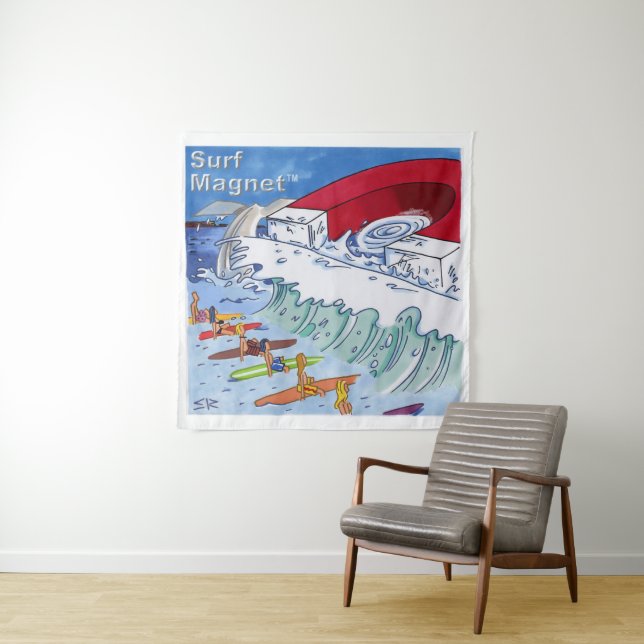 Surf Magnet tapestry (In Situ)