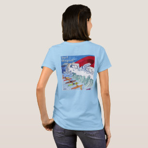 Surf Magnet women blue T-shirt back