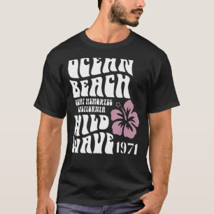 Surf Memories California Ocean Beach Wild Wave Sum T-Shirt