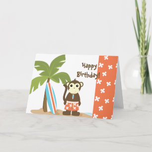 Surf Monkey Card