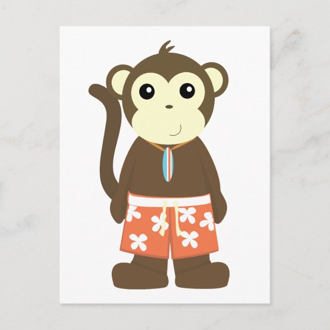 Surf Monkey Postcard (Front)