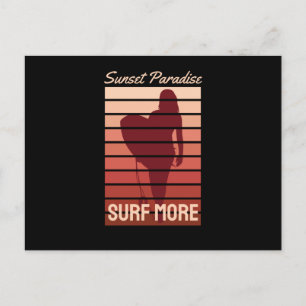 Surf More Postcard