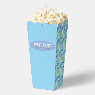 Surf oval blue popcorn boxes