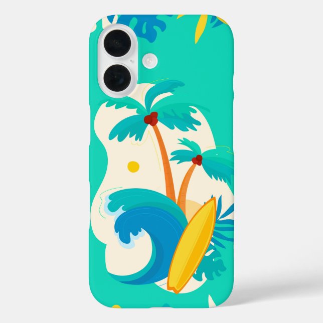 Surf & Palm Case-Mate iPhone Case (Back)
