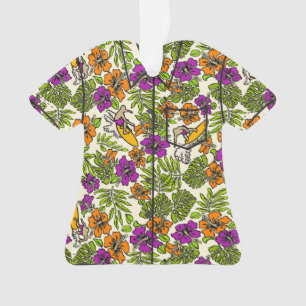 Surf Pareau Hawaiian Hibiscus Aloha Shirt Ornament