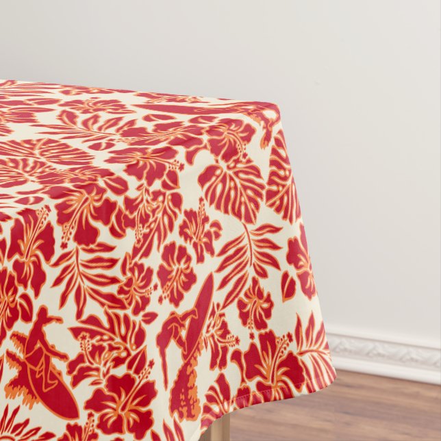 Surf Pareau Hawaiian Hibiscus Surfing Tablecloth (In Situ)