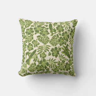 Surf Pareau Hawaiian Reversible Square Pillow