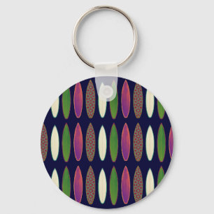 surf pattern . boards key ring