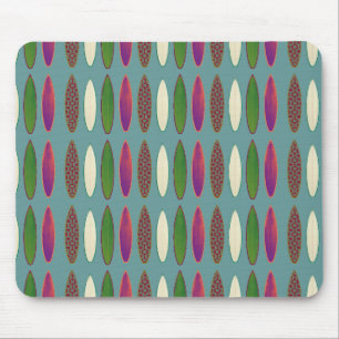 surf pattern . boards mouse mat