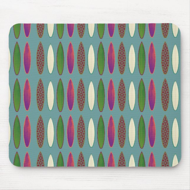 surf pattern . boards mouse mat (Front)