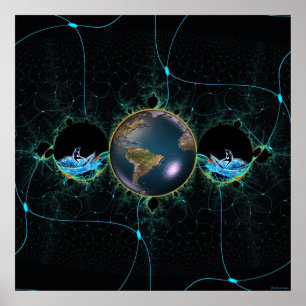 Surf Planet Poster