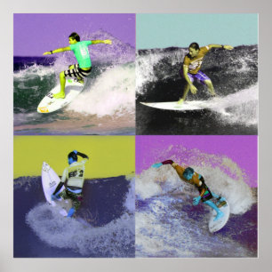 Surf Popart 2, Copyright karen j. Williams Poster