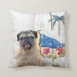 Surf Pug Cushion