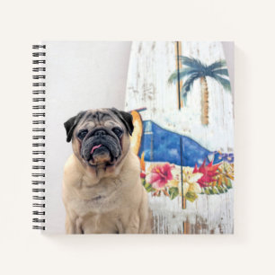 Surf Pug Notebook