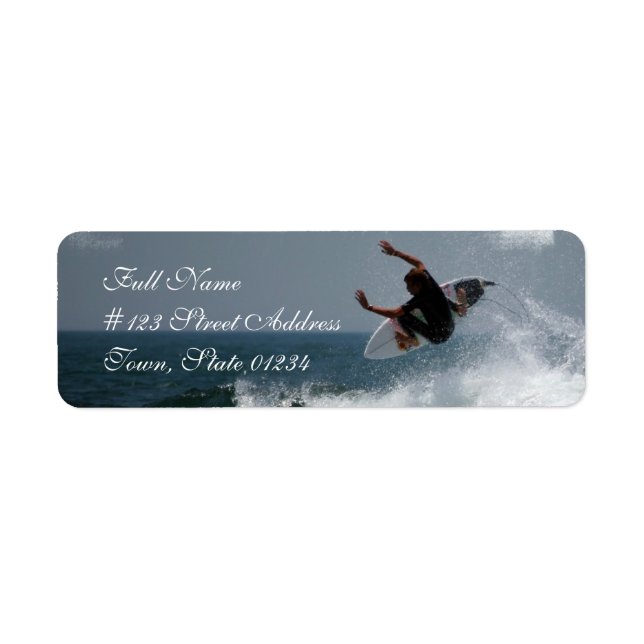 Surf Report Mailing Label (Front)