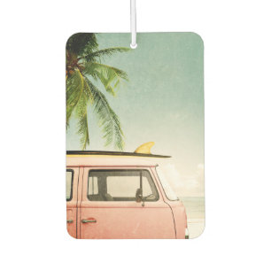 Surf Retro   Beach Car Air Freshener