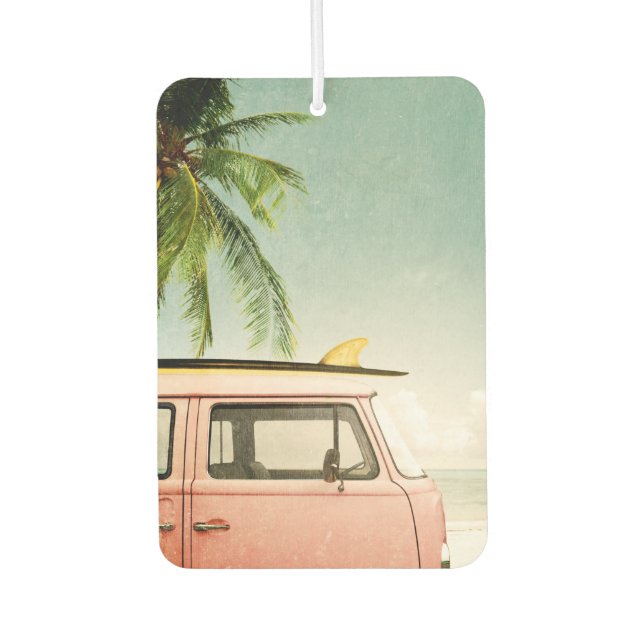 Surf Retro | Beach Car Air Freshener (Front)