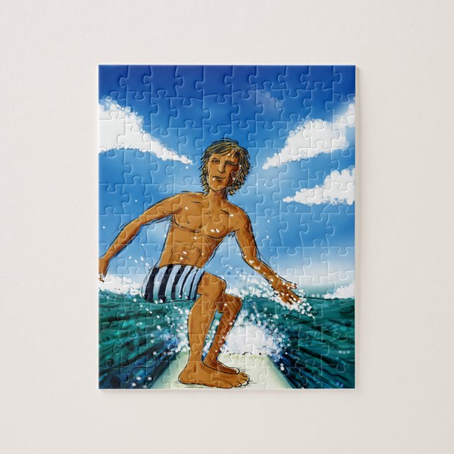 Surf Rider Jigsaw Puzzle (Vertical)