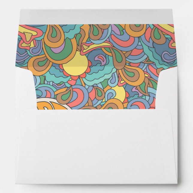 Surf Rider Pattern Envelope (Back (Bottom))