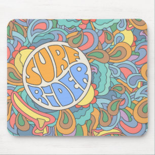 Surf Rider Pattern Mouse Mat
