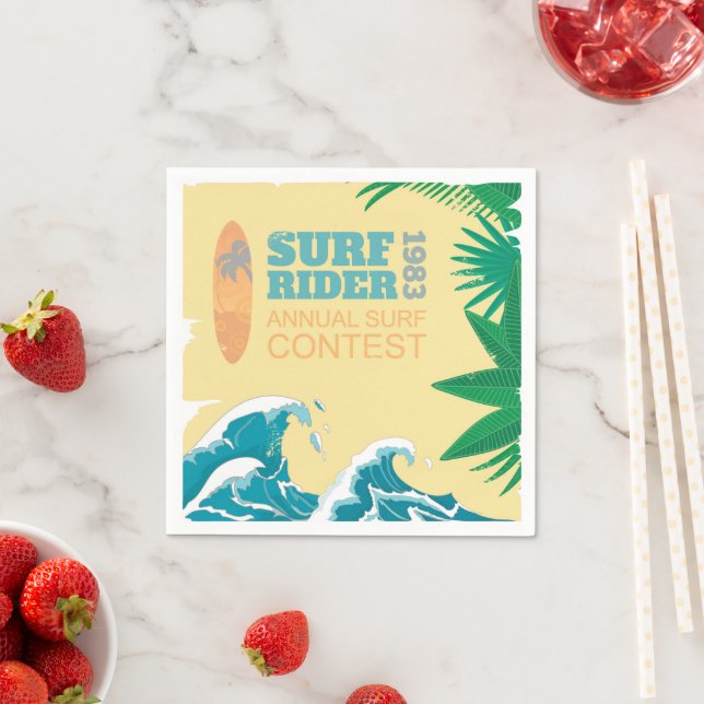 Surf Rider Surf Contest |1983 Napkin (Insitu)