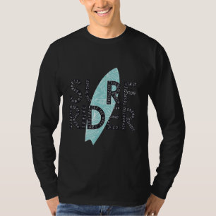 Surf Rider Typography surfboard ummer Quotes Surf T-Shirt