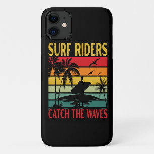 Surf Riders Catch the Waves iPhone 11 Case