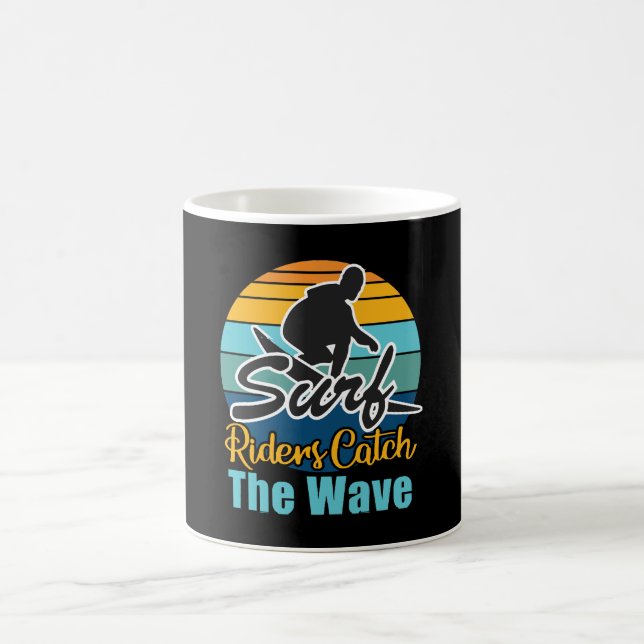 Surf Riders Catch the Waves Coffee Mug (Center)