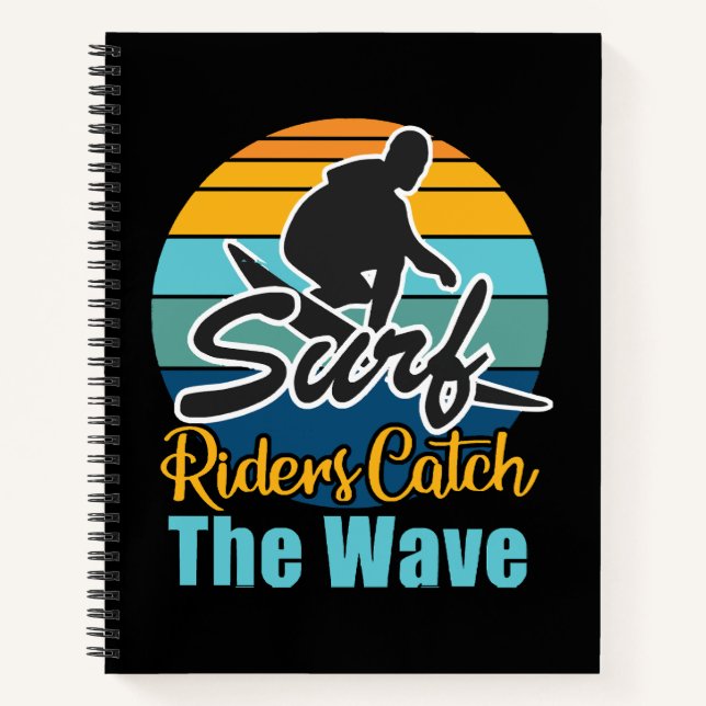 Surf Riders Catch the Waves Notebook (Front)