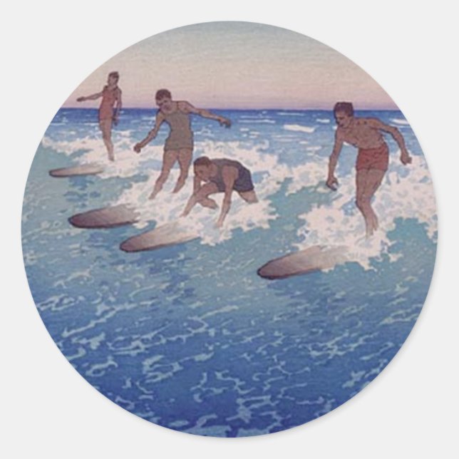 'Surf-Riders, Honolulu' - Sticker (Front)