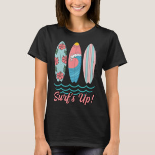 Surf’s Up Cute Surfboard Summer Beach Hawaii Wave T-Shirt