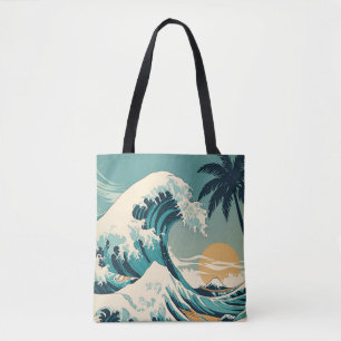 Surf’s Up Retro Wave Design Classic California  Tote Bag
