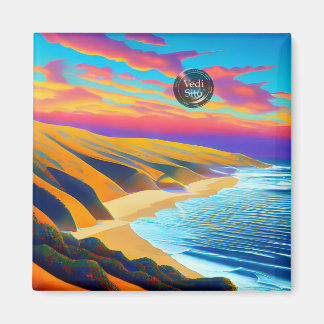 Surf, Sand and Sun Zuma Beach Magnet