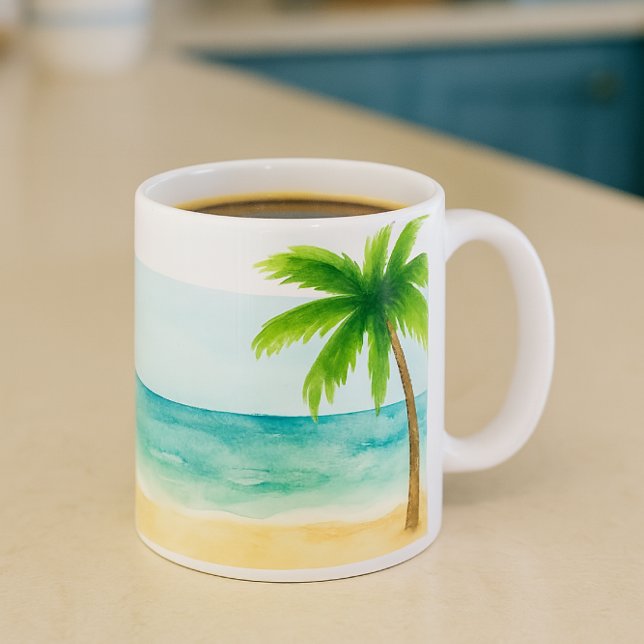 Surf Sand   Palm Tree  Coffee  Coffee Mug (Creator Uploaded)