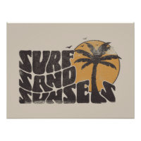 Surf Sand Sunsets Beach Life Palm Tree
