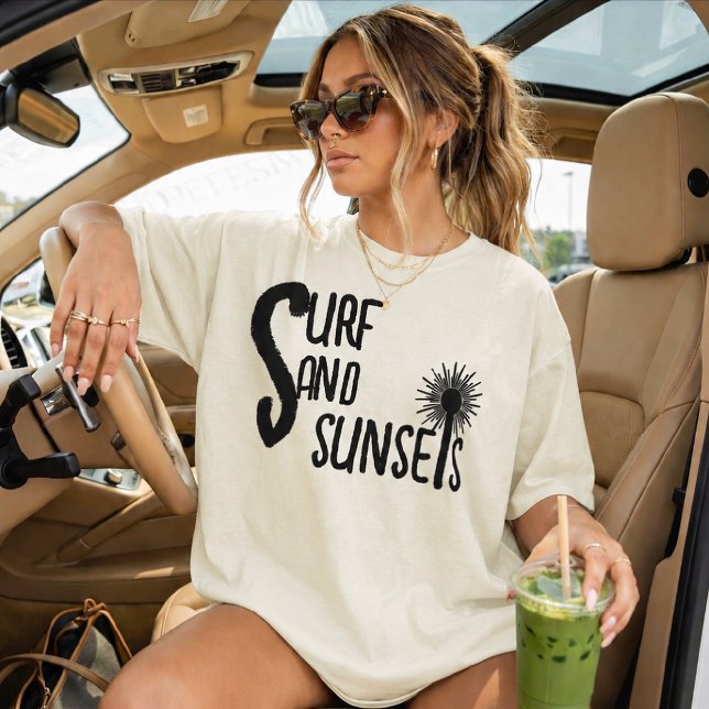 Surf Sand Sunsets  Beach Vibes T-Shirt (Creator Uploaded)