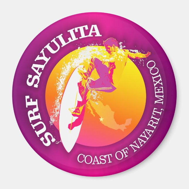 Surf Sayulita Magnet (Front)